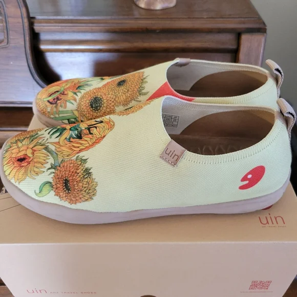 UIN Sunflower Canvas Slip-Ons - Yellow and Orange - Picture 5 of 7